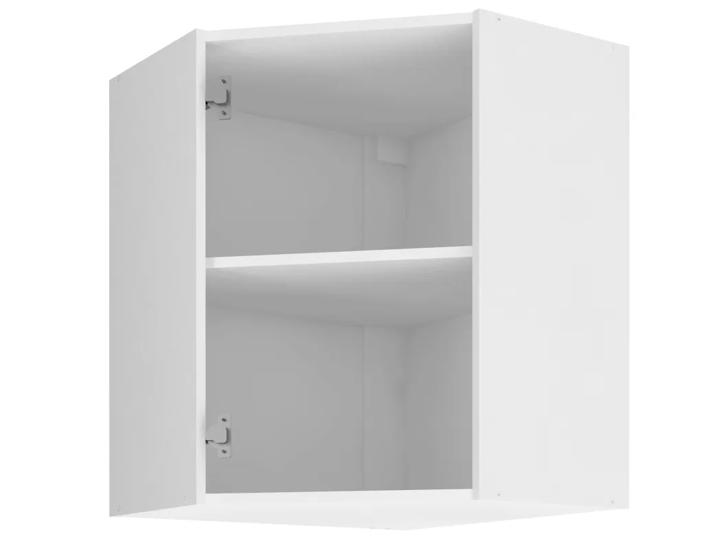 Шкаф навесной угловой 60 х 72 см КалипсоБелый глянец, фото 2