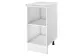 Шкаф напольный 40 см Гатьен Белый патина, фото 2