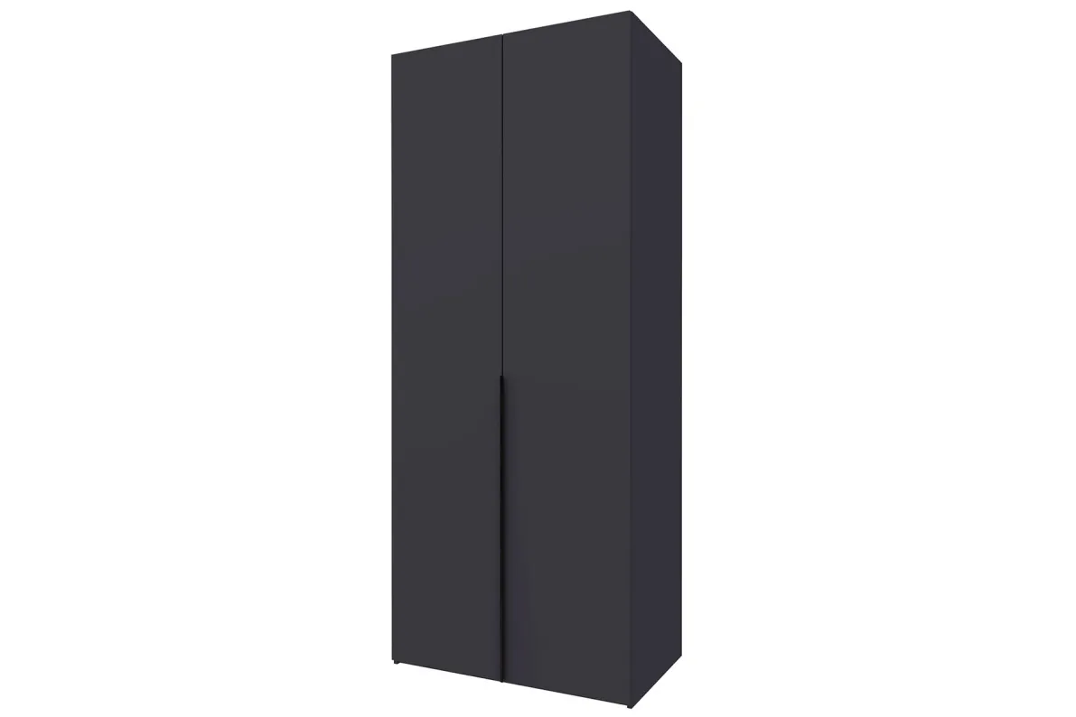 Шкаф 2-х дверный Лаура 1 Серый уголь Лаура 1Серый уголь