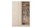 Шкаф 135х59х190 см для одежды в спальню/прихожую  с 5 полками и штангой ТевиАкация Лэйклэнд светлая, фото 6
