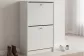 Обувница закрытая 49х28х93 см с двумя отделениями ТевиБелый