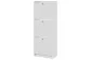 Обувница закрытая 49х28х135 см с тремя отделениями ТевиБелый, фото 4
