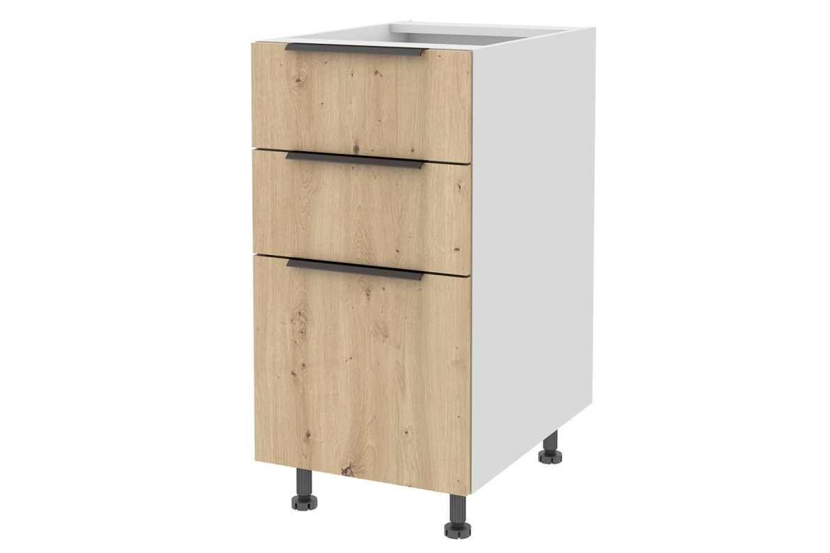 Тумба напольная с 3-мя ящиками Тандембокс 40 х 82 см Калипсо