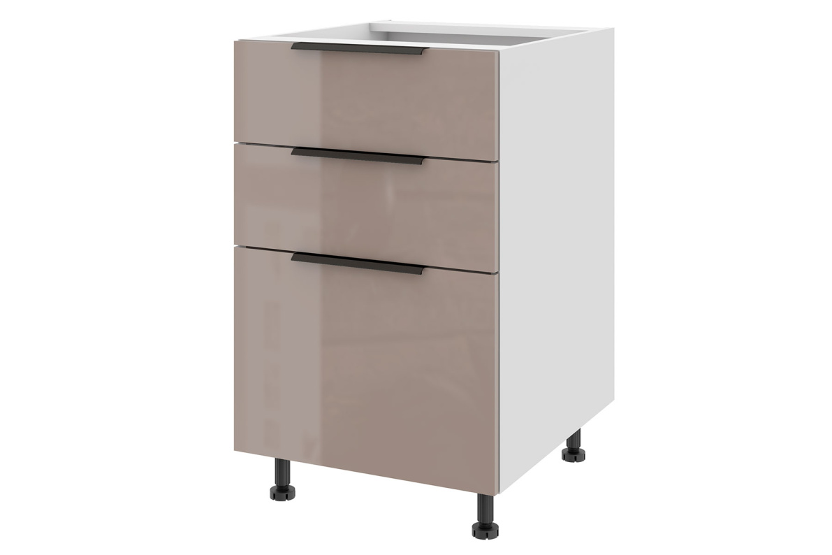 Тумба напольная с 3-мя ящиками Тандембокс 50 х 82 см Калипсо