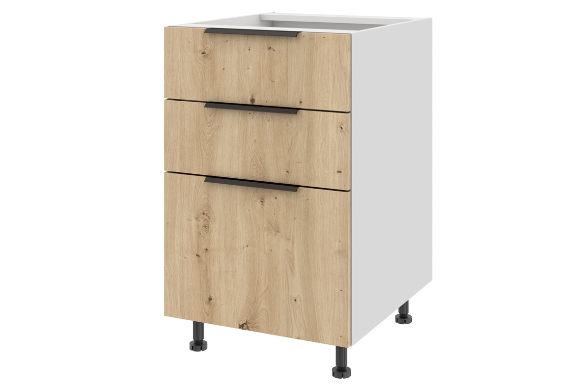 Тумба напольная с 3-мя ящиками Тандембокс 50 х 82 см Калипсо