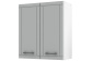 Шкаф навесной 60 см Грейс Серый мдф