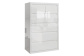 Комод  с 6-ю ящиками 80х121,3х40 см Норден Белый глянец