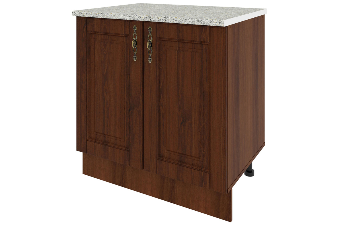 Шкаф напольный  со столешницей 80 см Орех