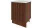 Шкаф напольный  со столешницей 60 см Орех Каштан
