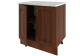 Шкаф напольный  со столешницей 80 см Орех Каштан, фото 2