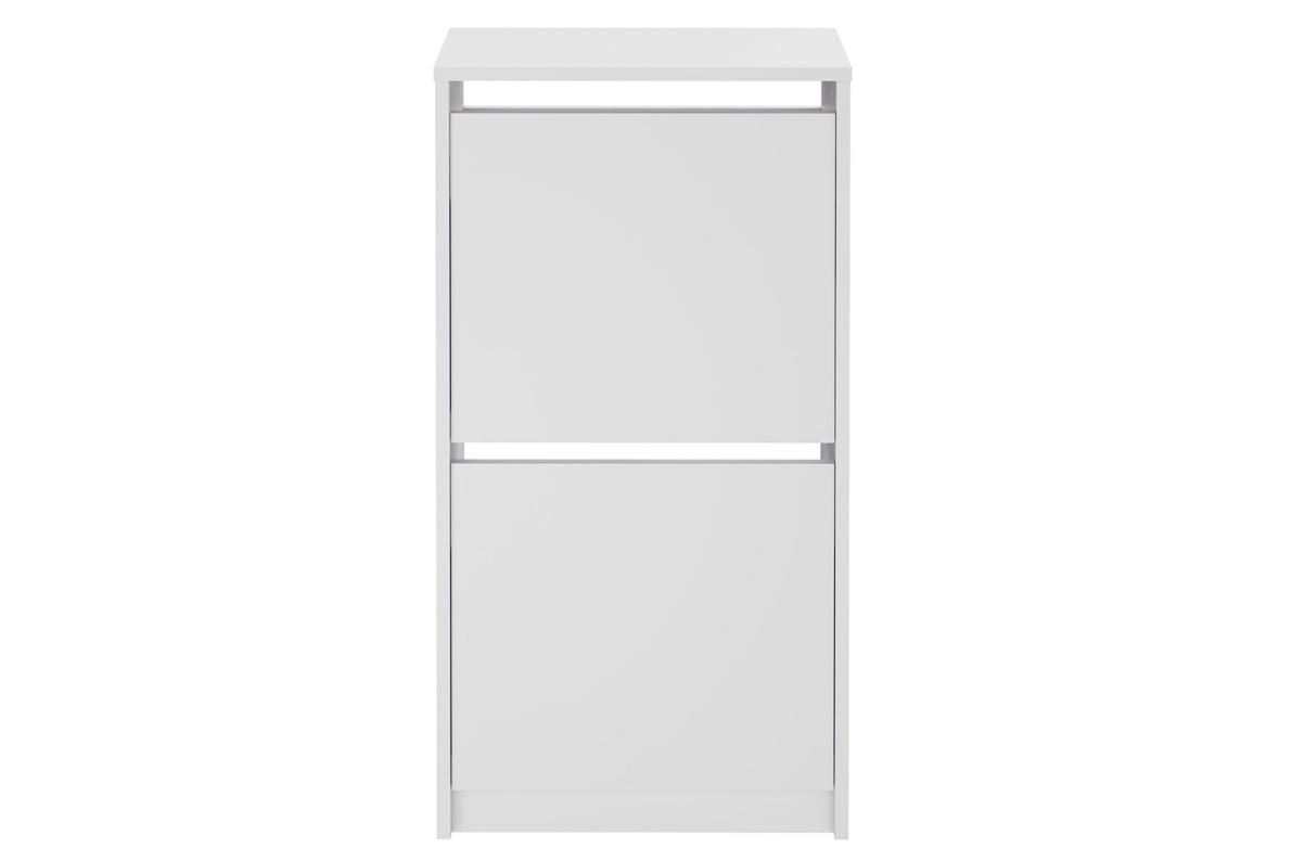 Обувница с 2-мя откидными фасадами РеанБелый, фото 3