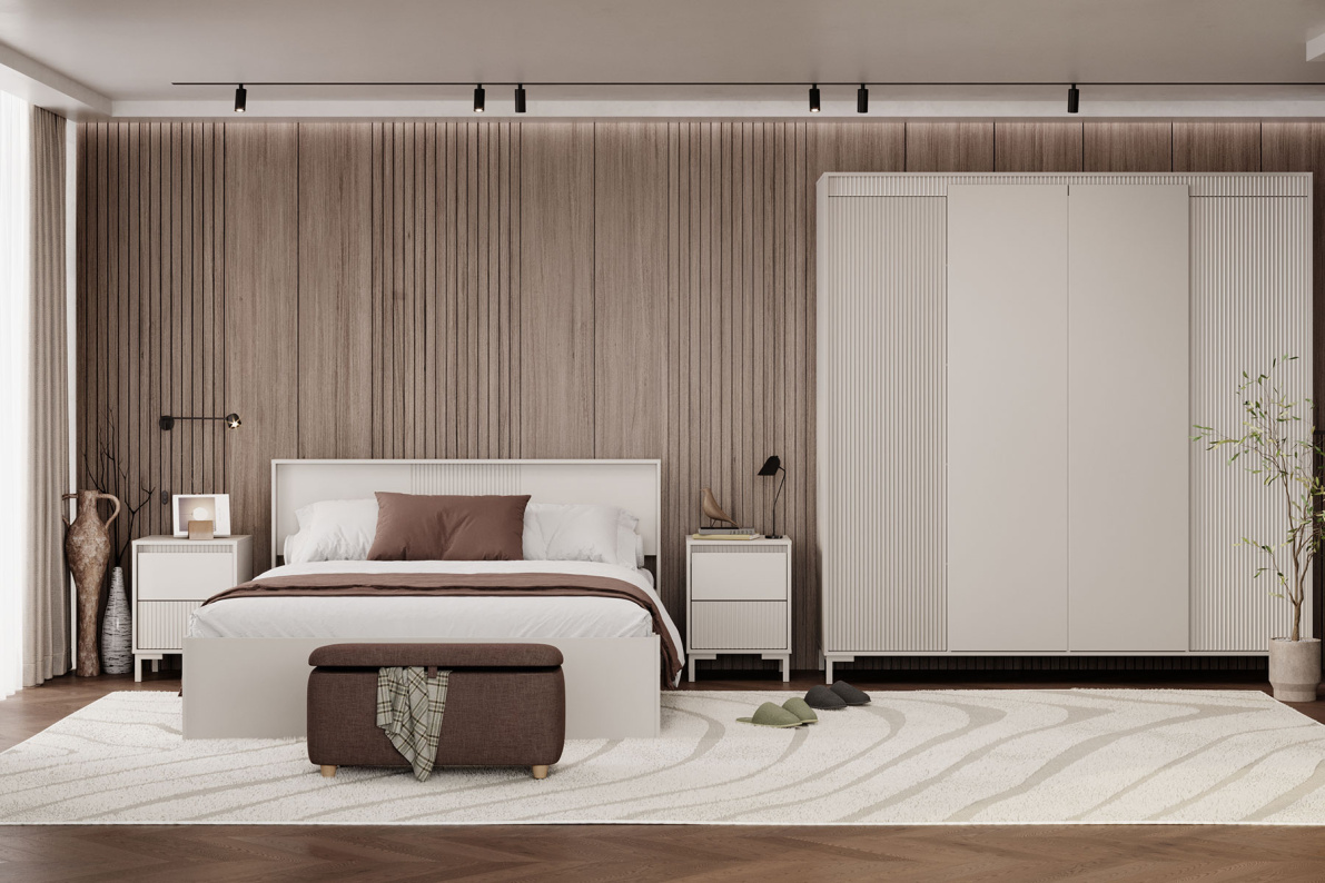 Спальня Свейн (Комплектация 2)Амарок кашемир