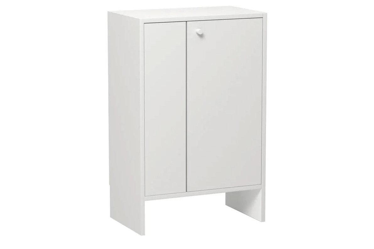 Шкаф 50х30х78 см, с двумя дверцами ТевиБелый, фото 3