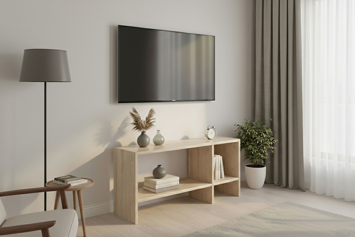 Тумба под телевизор 90х30х40 см напольная Теви