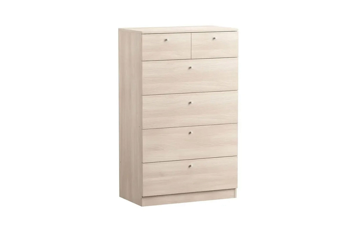 Комод 70х40х116 см с 6-ю ящиками Теви