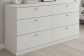 Комод 140х40х72 см с 6-ю ящиками Теви Белый
