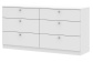 Комод 140х40х72 см с 6-ю ящиками Теви Белый, фото 4