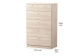 Комод 70х40х116 см с 6-ю ящиками Теви Акация Лэйклэнд светлая, фото 5